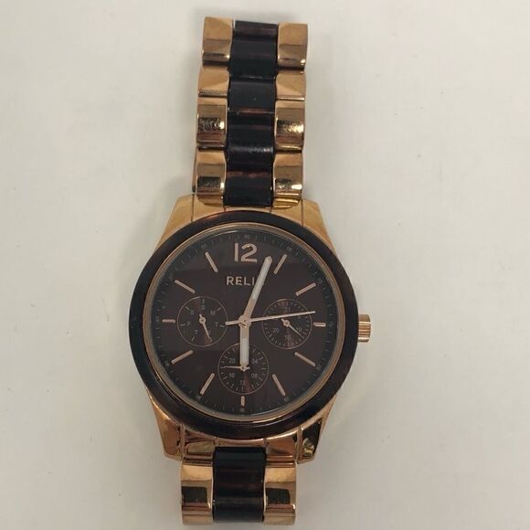 Relic, Round, Bronze & Gold Stainless, Watch - Picture 2 of 5